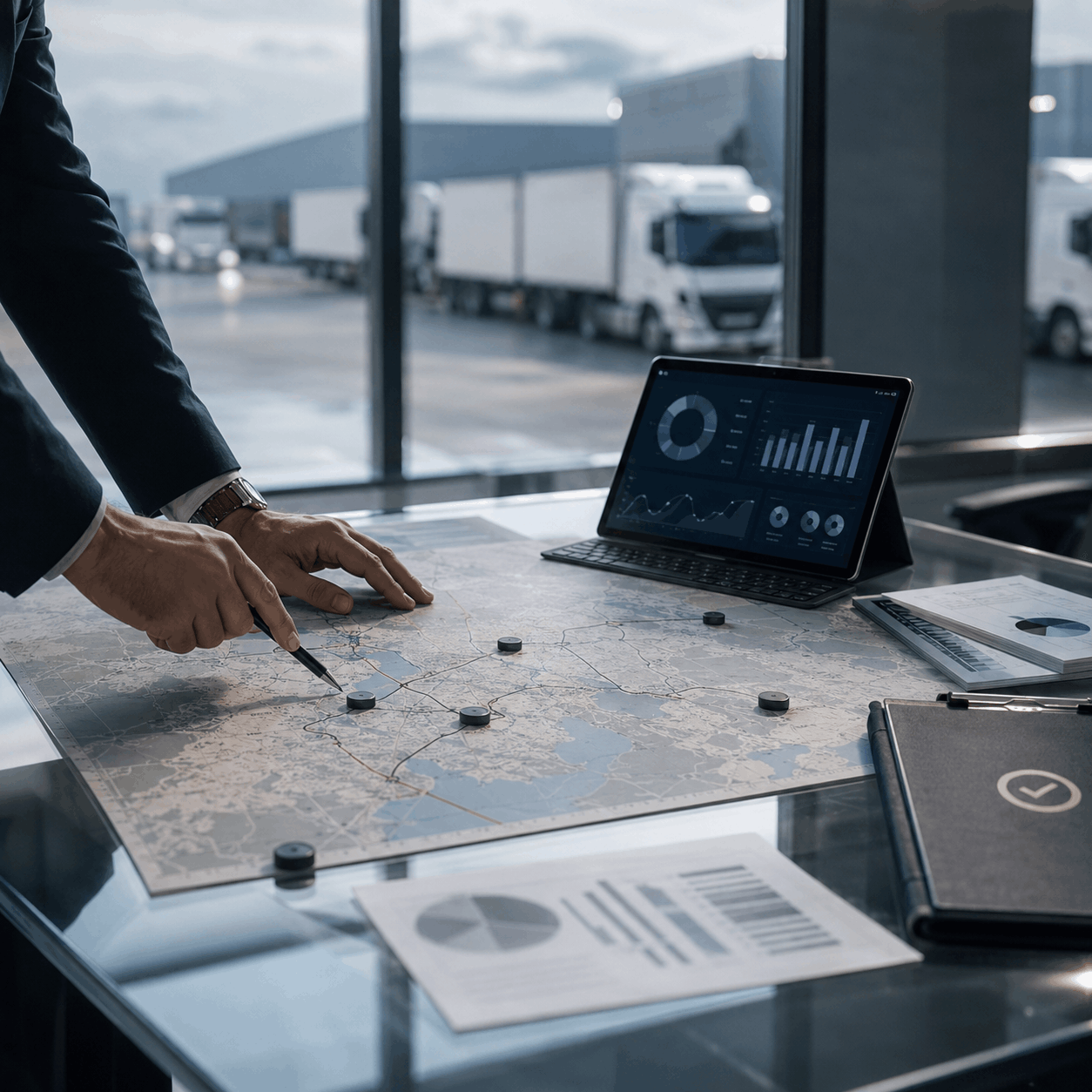 Dashboard premium d’intelligence du fret au Maroc