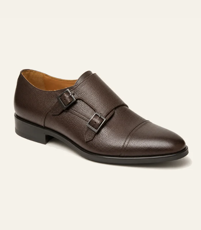 Chaussure double boucle marron Belzano