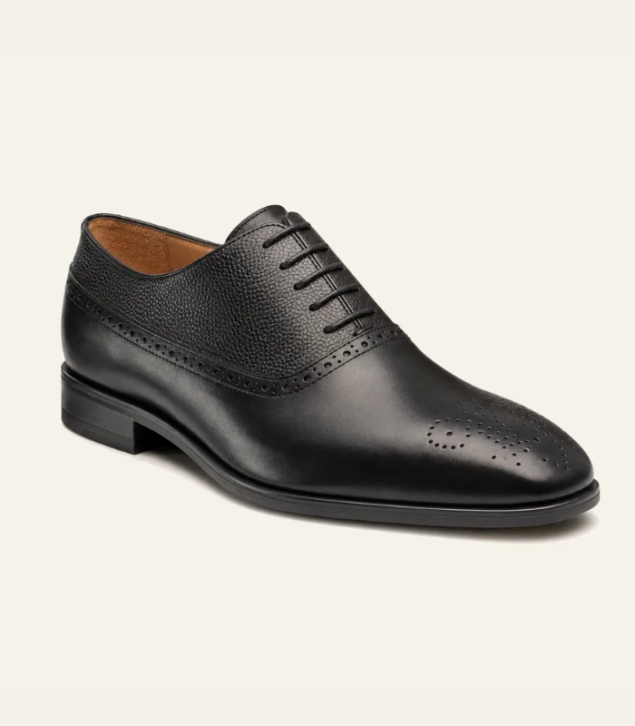 Chaussure Oxford brogue noire Belzano